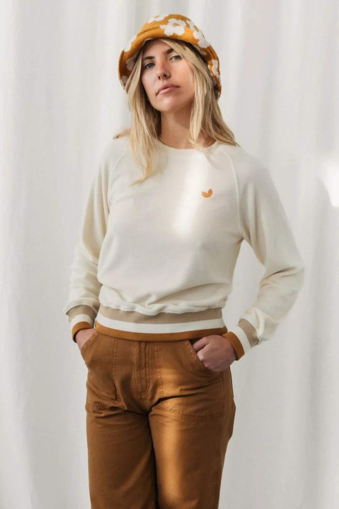 TWOTHIRDS Sweatshirt Katers - Ecru in eleganter Cremefarbe günstig online kaufen