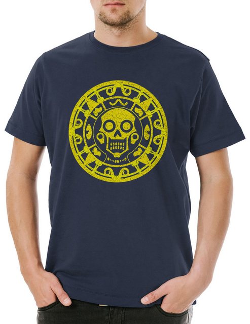 Urban Backwoods Print-Shirt Aztec Skull Symbol Herren T-Shirt Art American günstig online kaufen