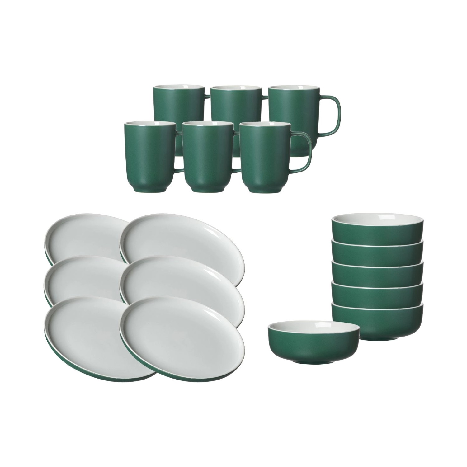 Ritzenhoff & Breker Jasper Frühstücks-Set 18-teilig Grün günstig online kaufen