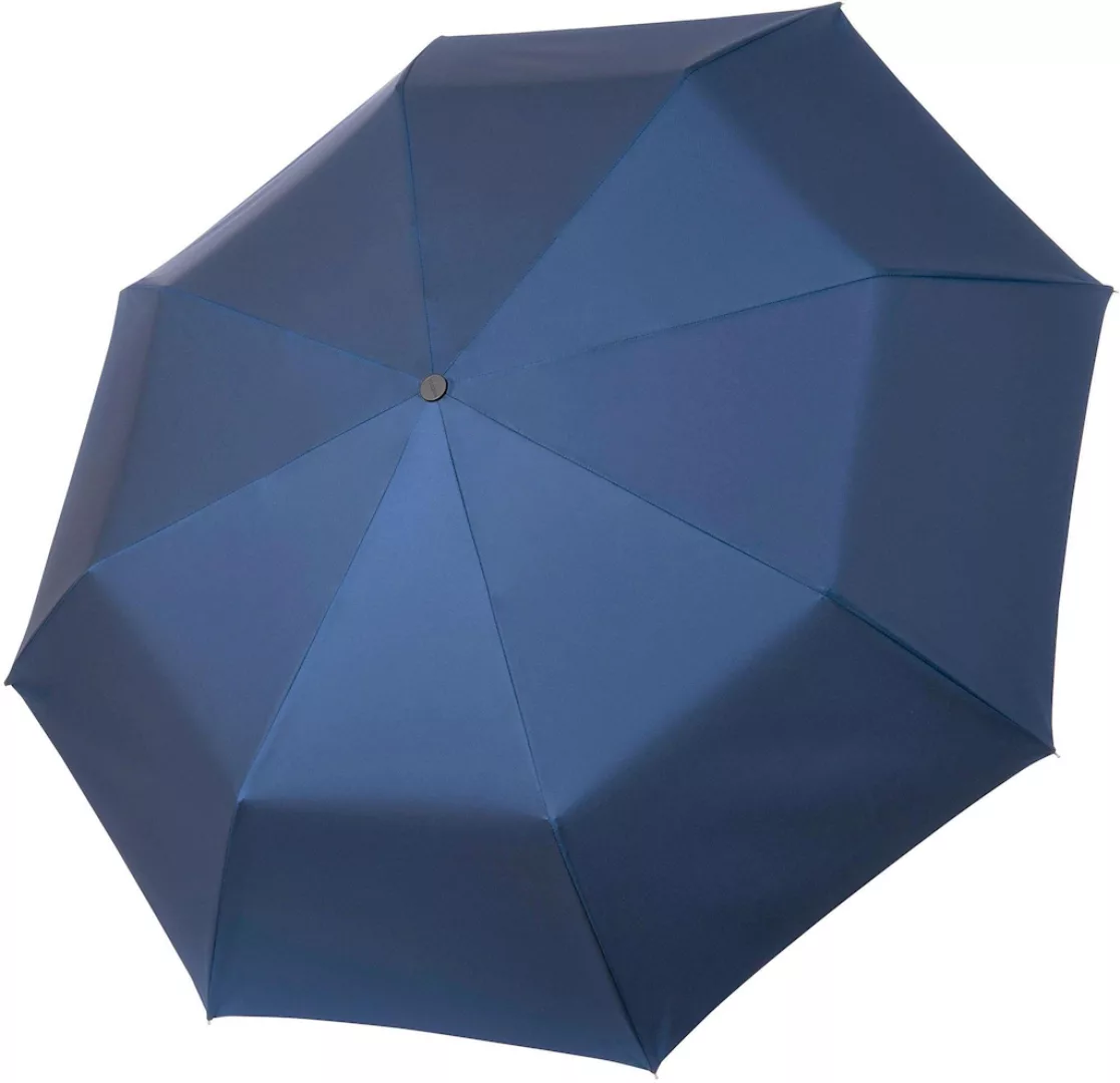 doppler MANUFAKTUR Taschenregenschirm "Oxford Uni, blau" günstig online kaufen