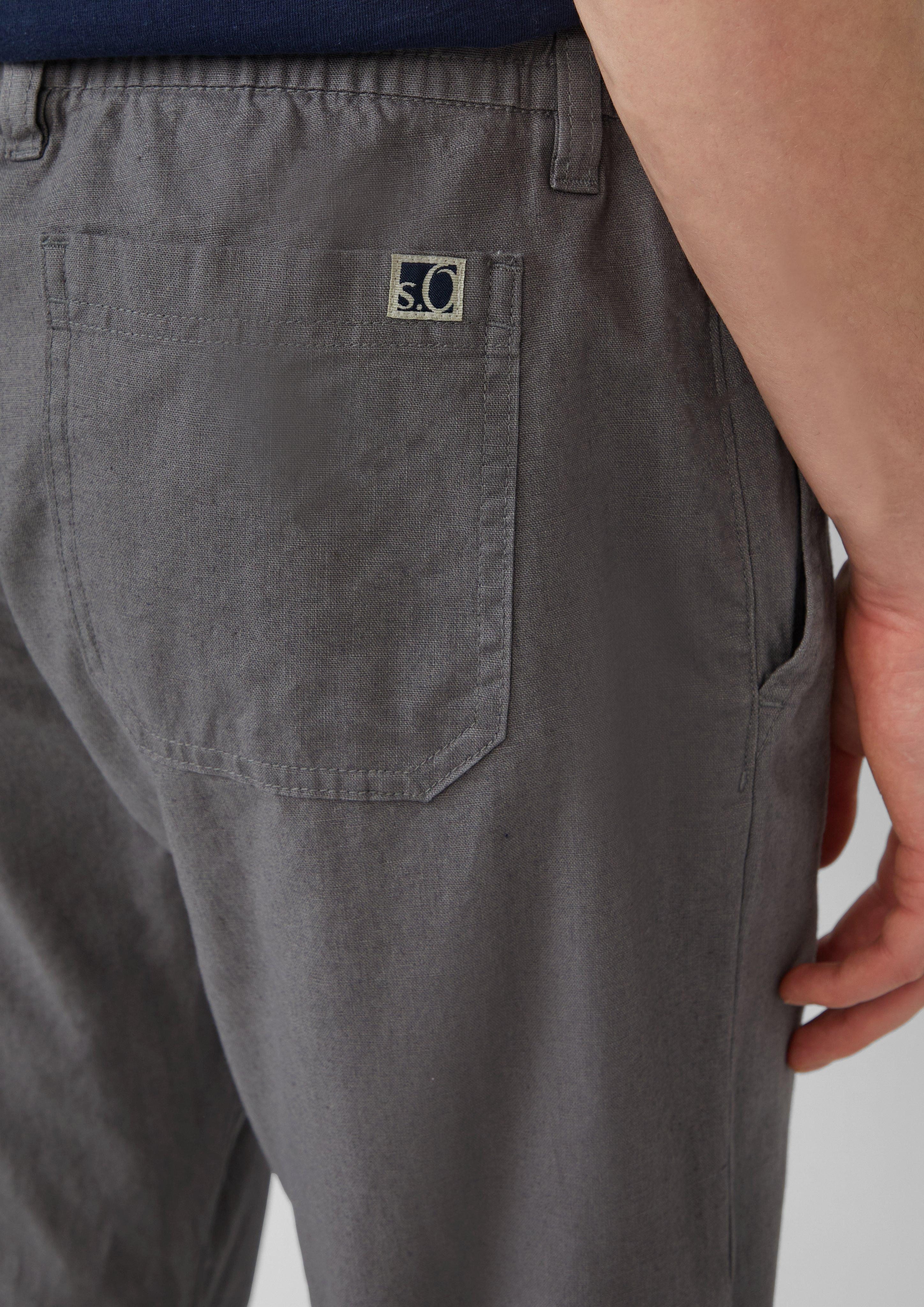 s.Oliver Stoffhose Detroit: Relaxed-Fit-Chino aus Leinenmix günstig online kaufen