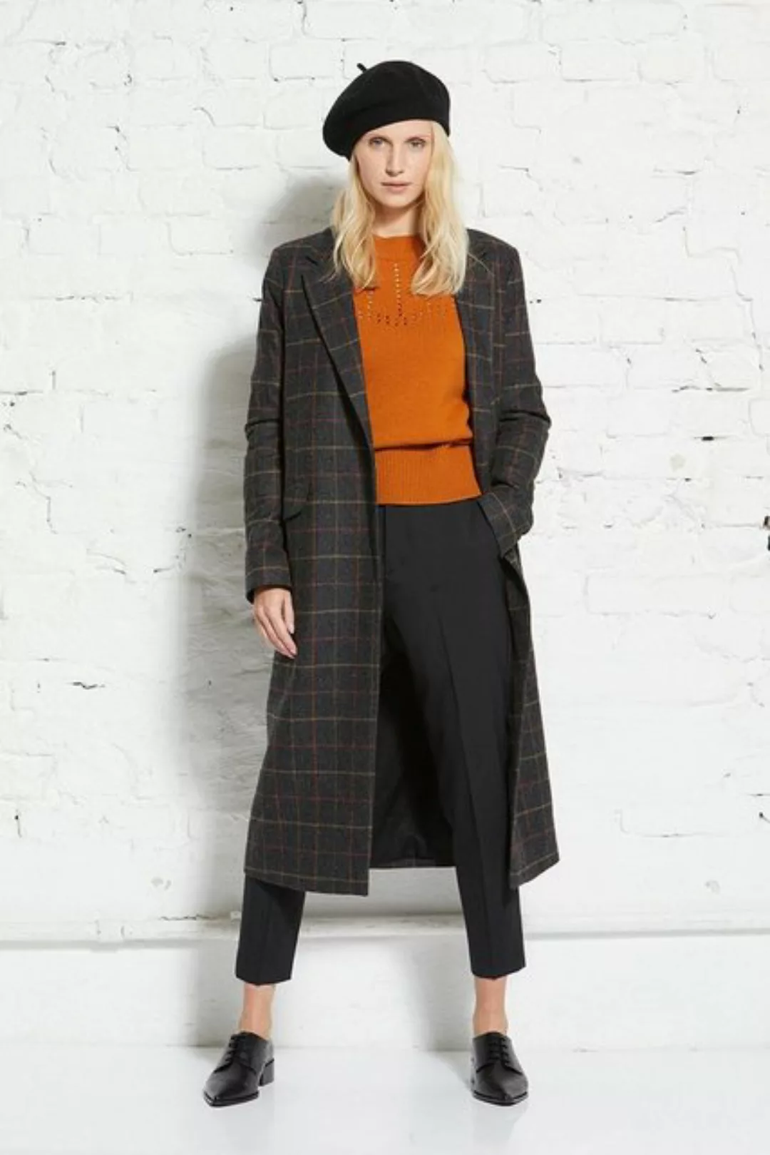 wunderwerk Wollmantel Oversize long coat check günstig online kaufen