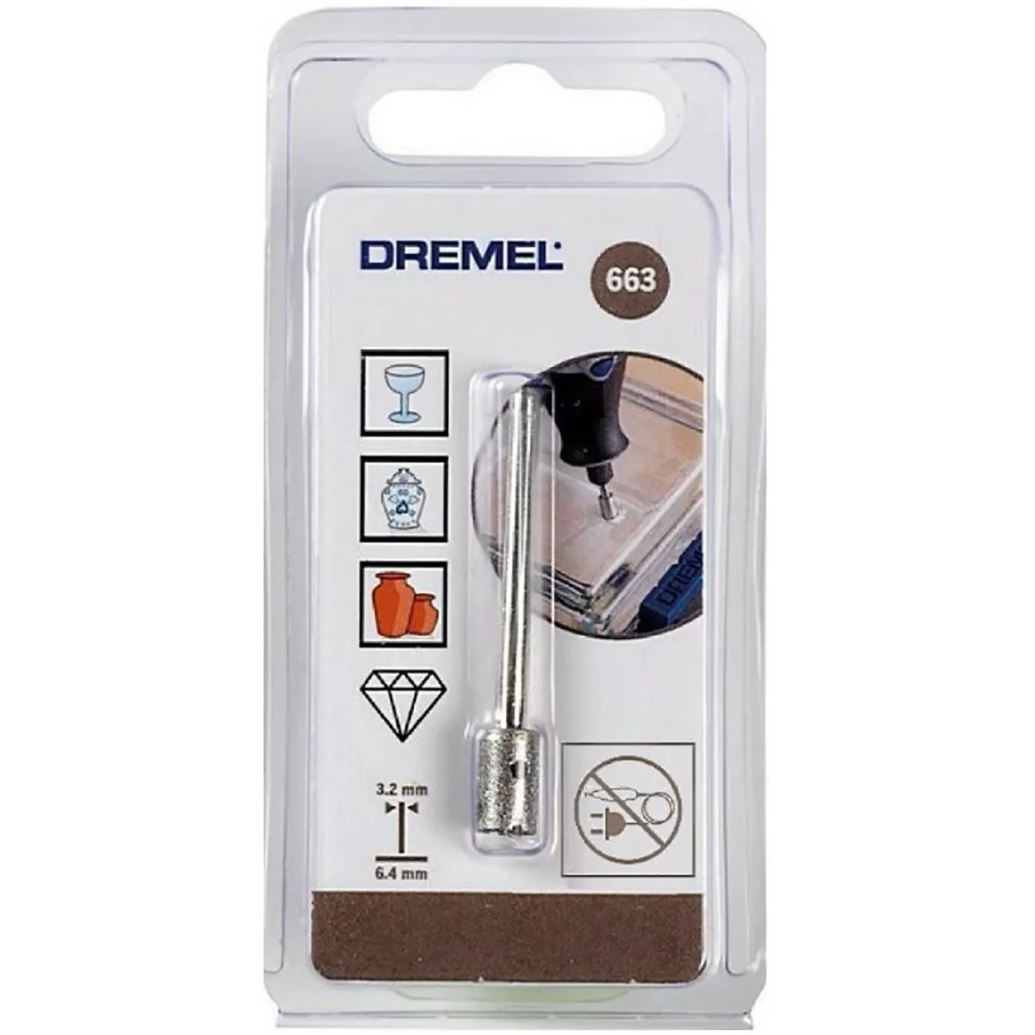 Dremel Diamant-Glasbohrer 663 günstig online kaufen