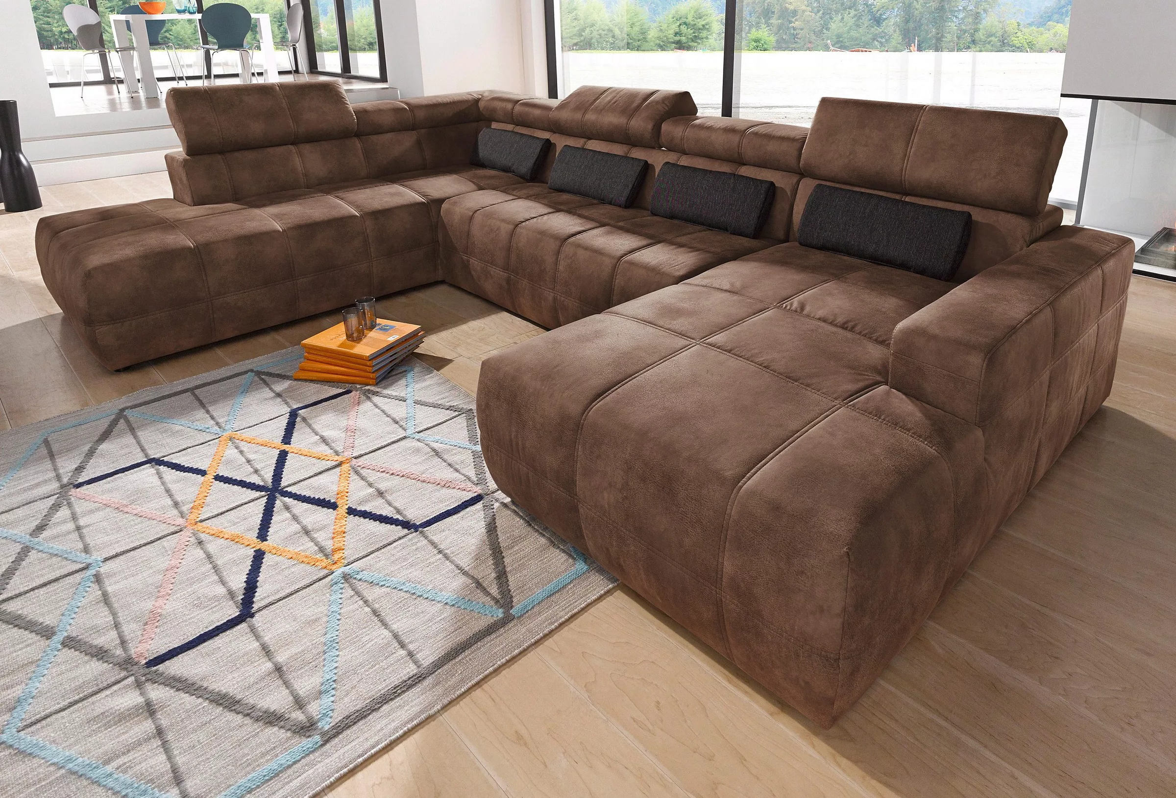 DOMO collection Wohnlandschaft "Brandon, belastbar bis 140kg/ Sitz, B/T: 35 günstig online kaufen
