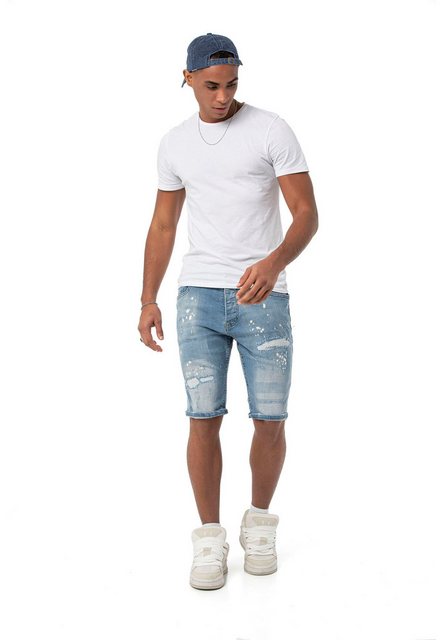 RedBridge Jeansshorts Red Bridge Herren Jeans Shorts Kurze Hose Denim Hellb günstig online kaufen