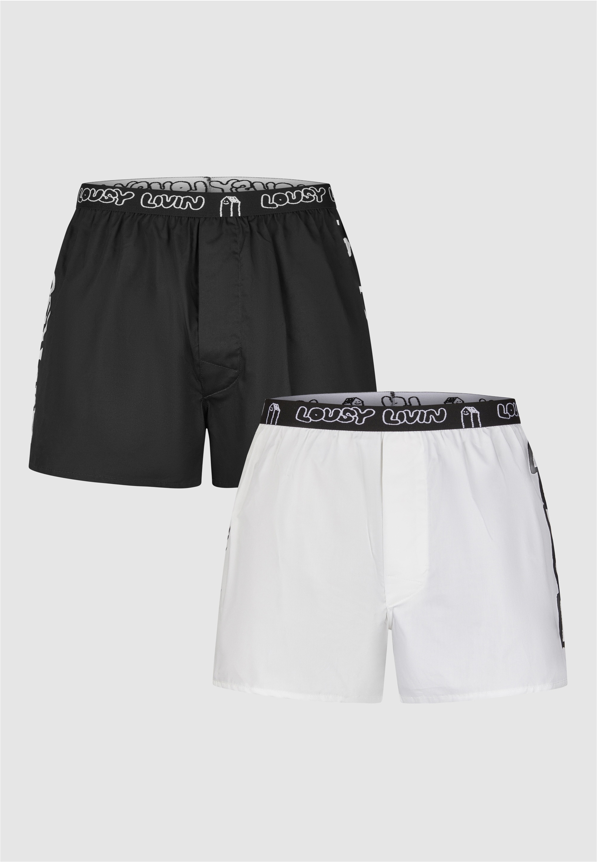 Lousy Livin Boxershorts "Lou", 2er-Pack mit lockerem Schnitt günstig online kaufen