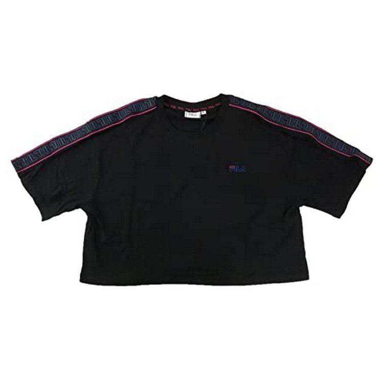 Fila Mari Cropped Kurzarm Rundhalsausschnitt T-shirt S Black günstig online kaufen