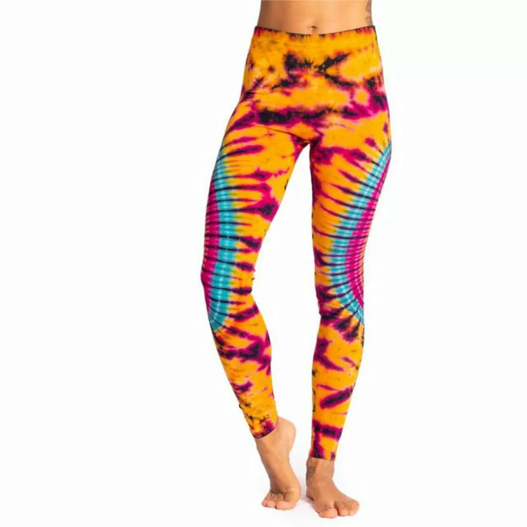 PANASIAM Leggings Unikat Batik Leggings 'Sonne' aus natürlicher Viskose Goa günstig online kaufen