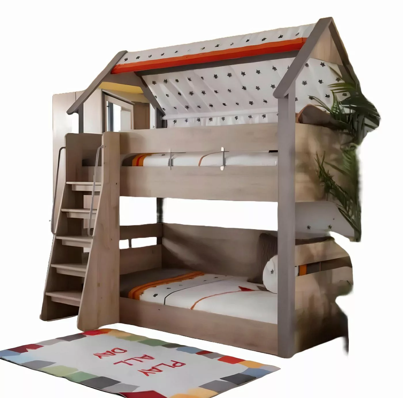 JVmoebel Etagenbett Holz Etagenbett Kinderbtt Bett Bettrahmen Kinderzimmer günstig online kaufen