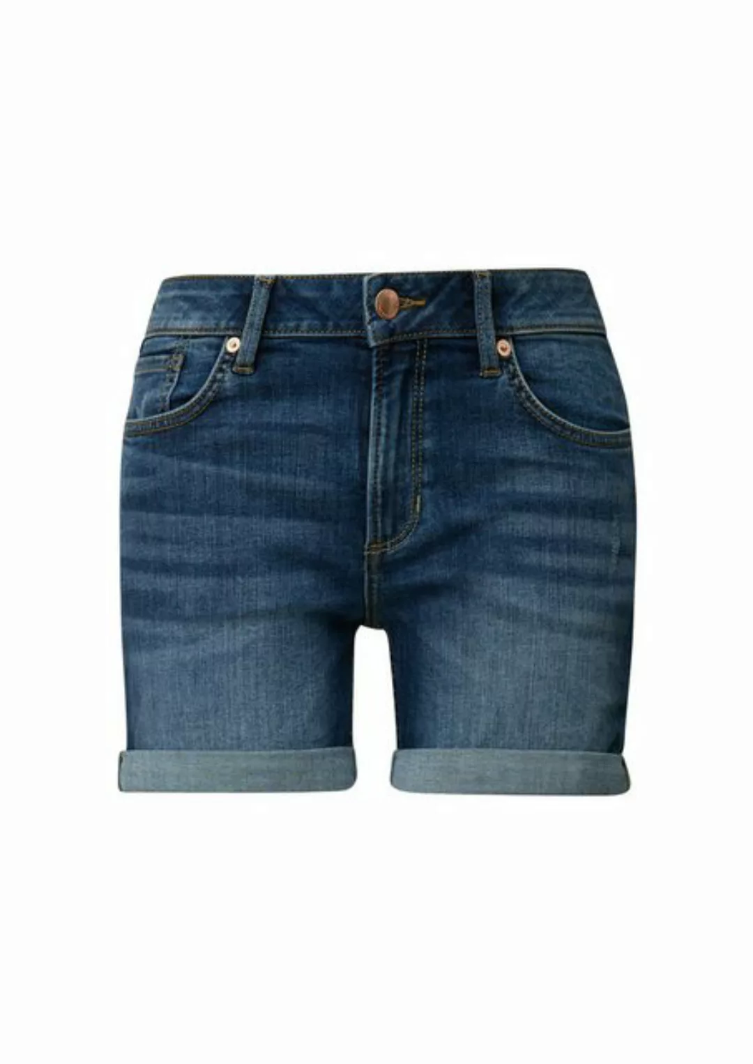 QS Shorts Jeans-Shorts Abby / Mid Rise / Slim Leg günstig online kaufen
