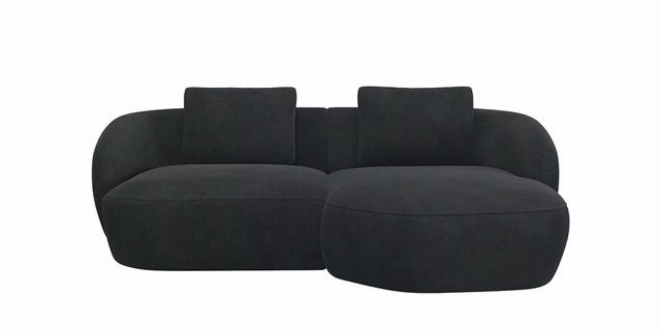 FLEXLUX Wohnlandschaft Torino, rund, L-Form, Sofa-Ecke mit Recamiere, Longc günstig online kaufen