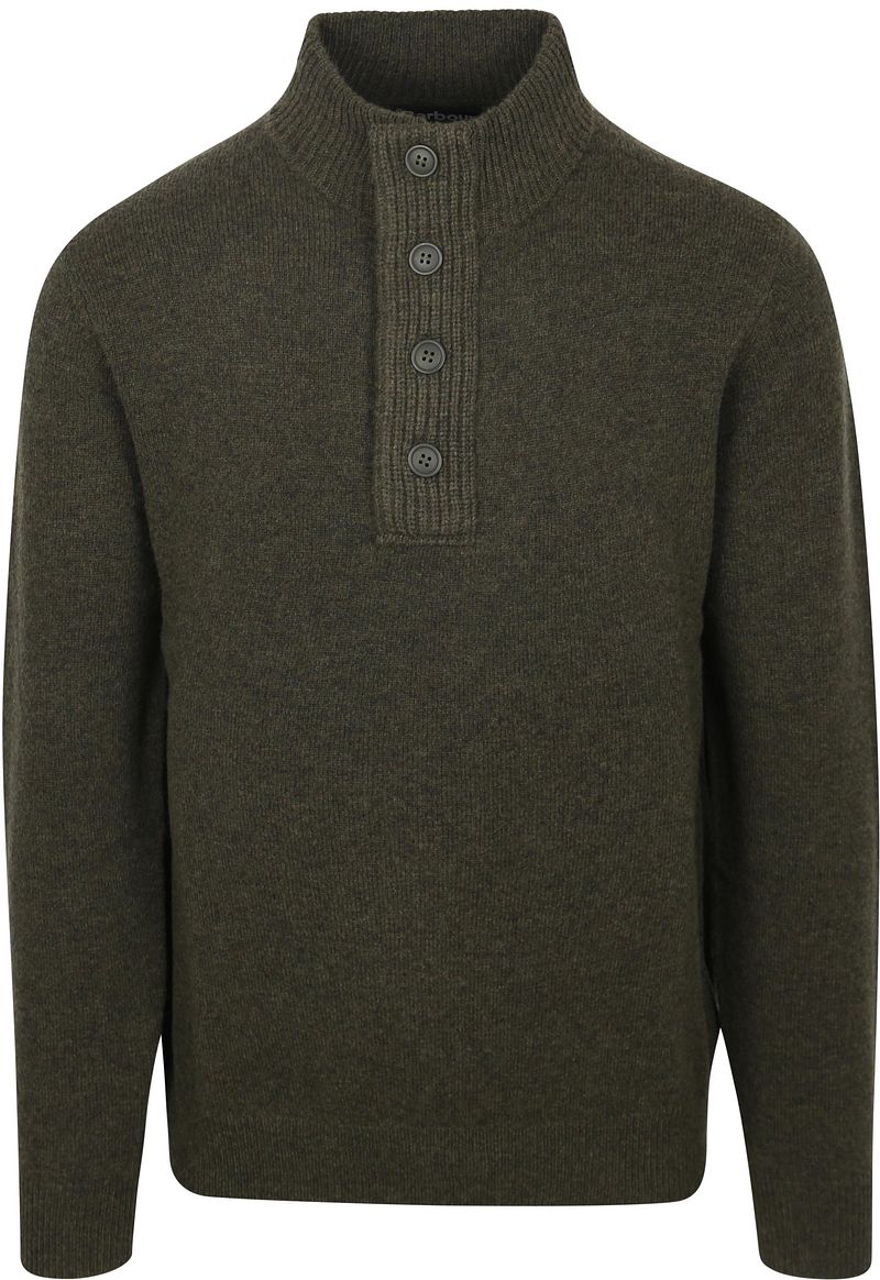 Barbour Pullover Wolle Grün Patch - Größe XL günstig online kaufen