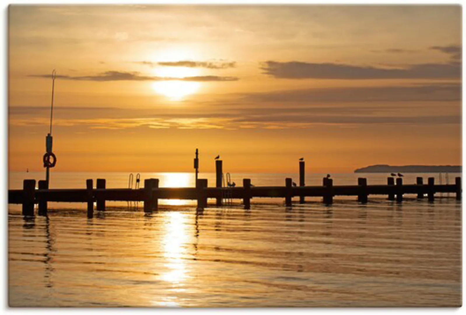 Artland Leinwandbild "Morgenidylle am Ostseestrand", Küstenbilder, (1 St.), günstig online kaufen