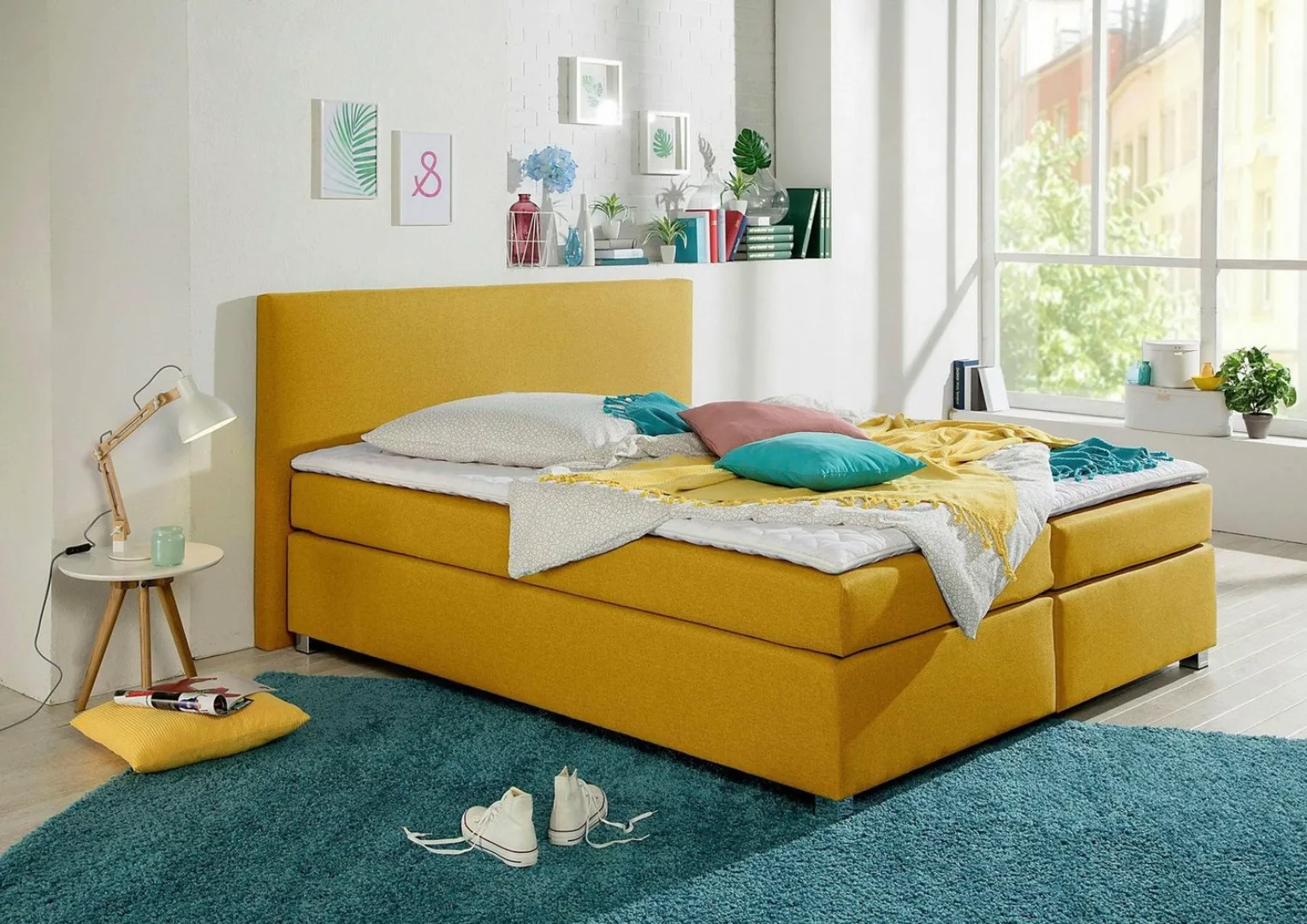 INOSIGN Boxspringbett "Eliana", inkl. Topper, in 4 Breiten, 3 Matratzenarte günstig online kaufen