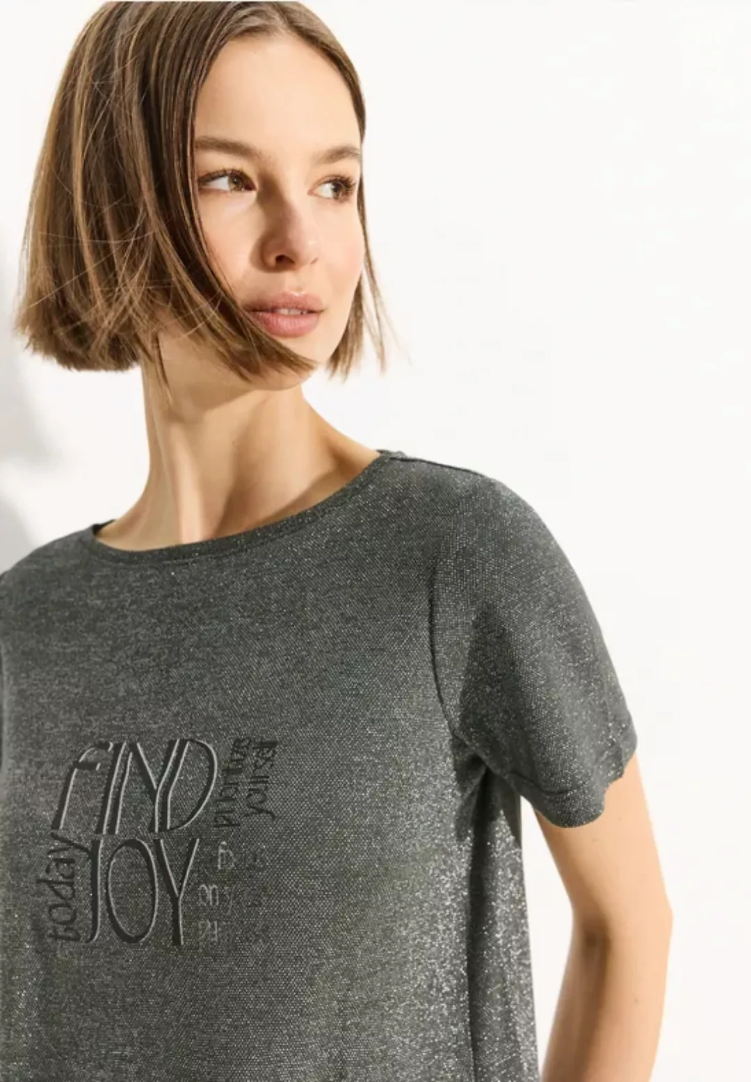 T-Shirt im Schimmer Look günstig online kaufen