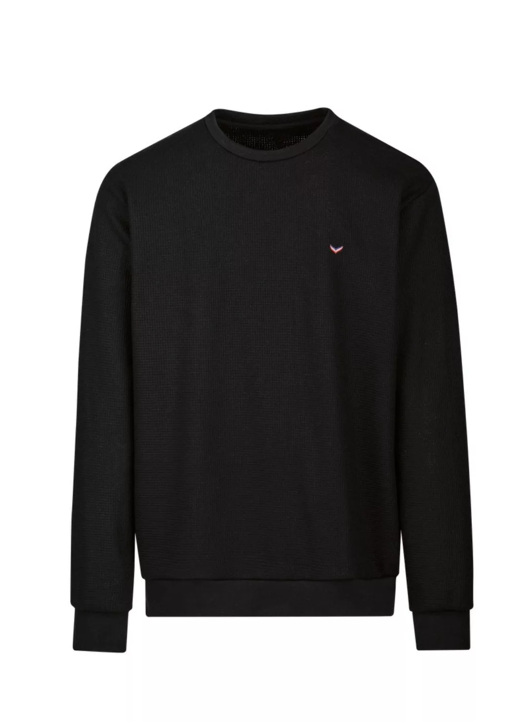 Trigema Sweatshirt "TRIGEMA Sweatshirt in Waffeloptik" günstig online kaufen