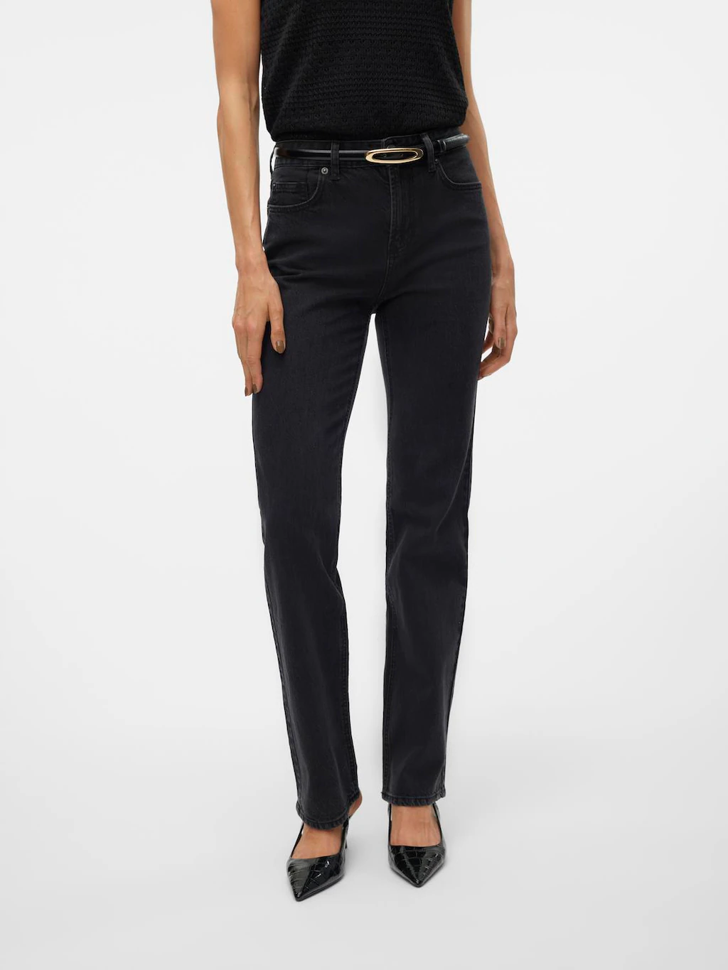 Vero Moda Gerade Jeans "VMTESSA HR STRAIGHT JEANS LI134 GA NOOS" günstig online kaufen