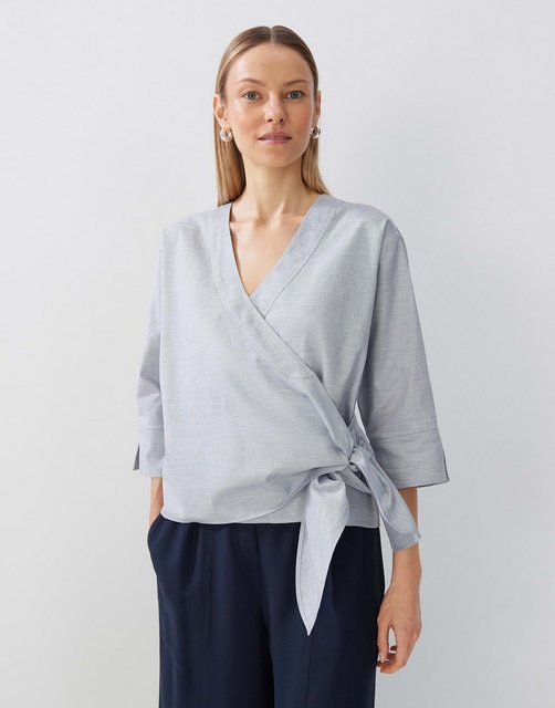 someday Wickelbluse Zayali Chambray lockere Passform Webware günstig online kaufen