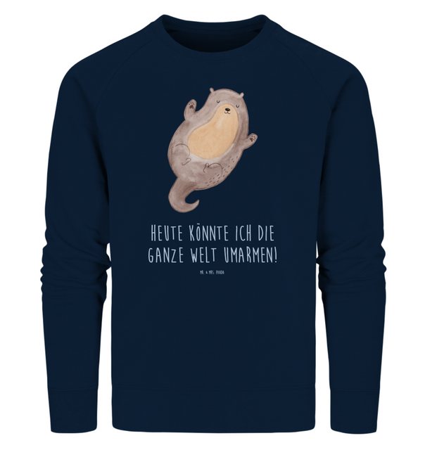 Mr. & Mrs. Panda Longpullover Größe L Otter Umarmen - French Navy - Geschen günstig online kaufen