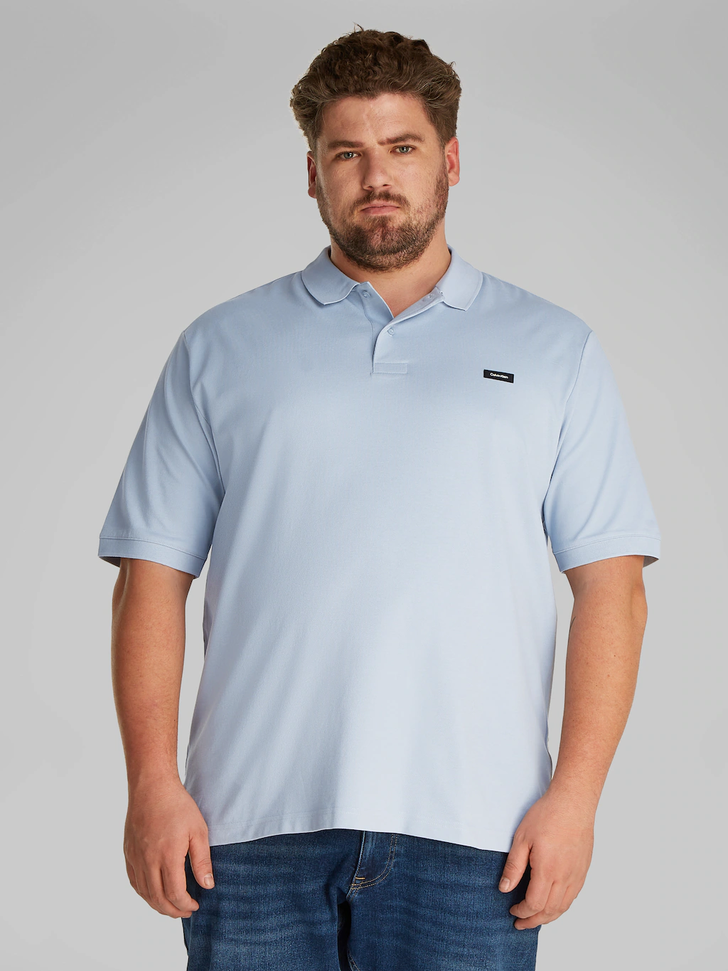 Calvin Klein Big&Tall Poloshirt "BT-STRETCH PIQUE SLIM POLO", in großen Grö günstig online kaufen