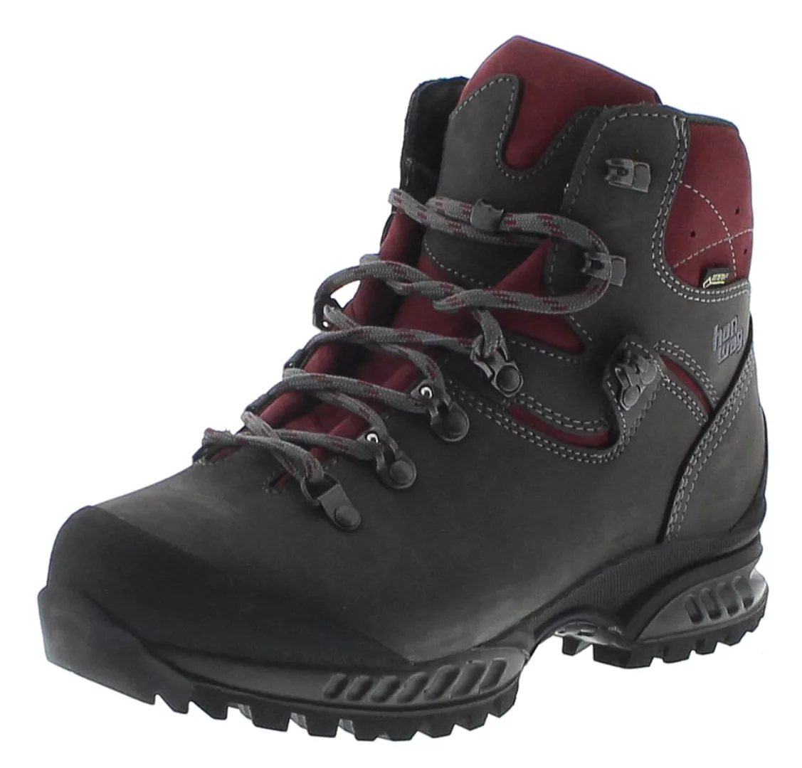 Hanwag TATRA II WIDE LADY GTX Asphalt Dark Garnet Damen Trekkingstiefel günstig online kaufen