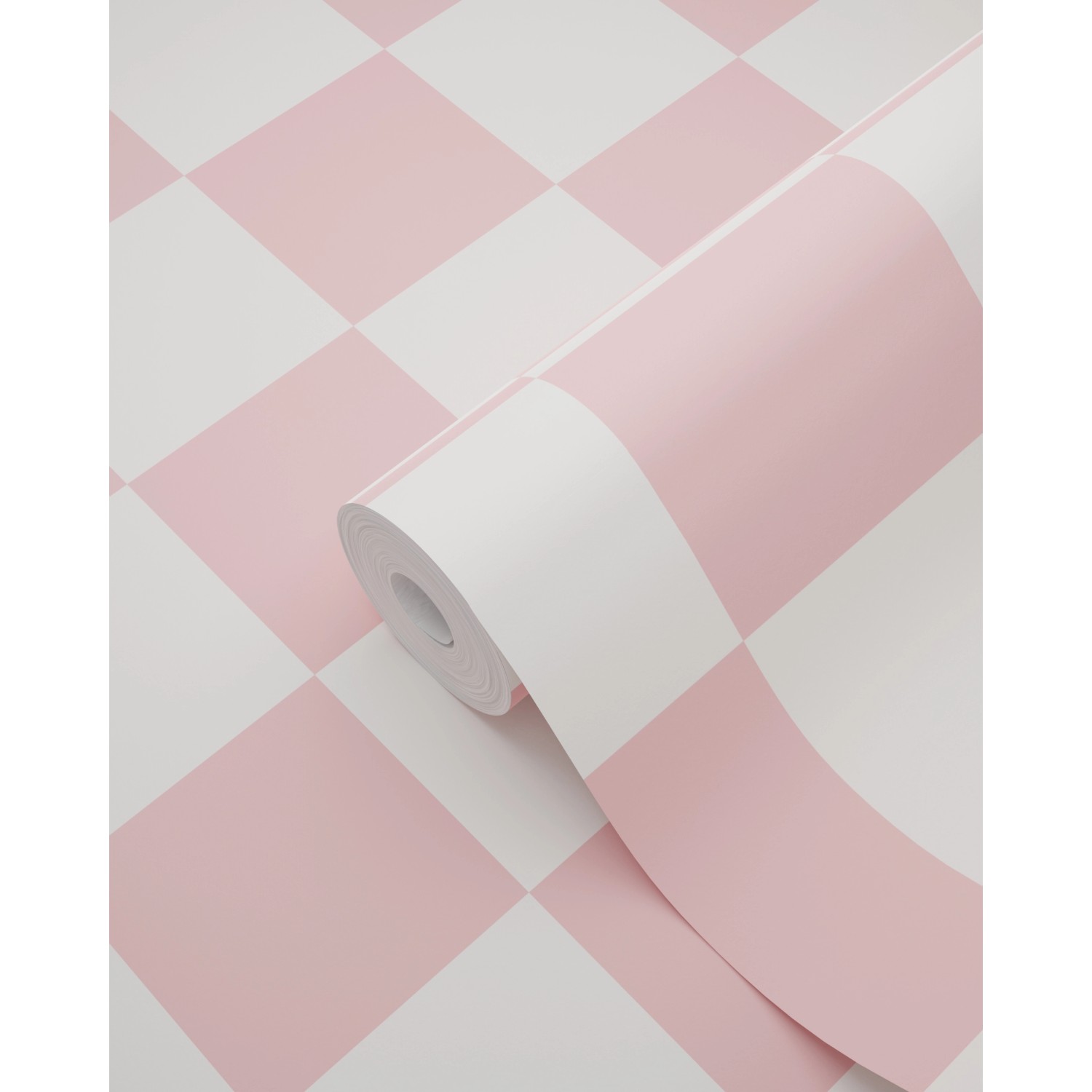ESTAhome Tapete Karomuster Rosa und Weiß 50 x 900 cm 139998 günstig online kaufen