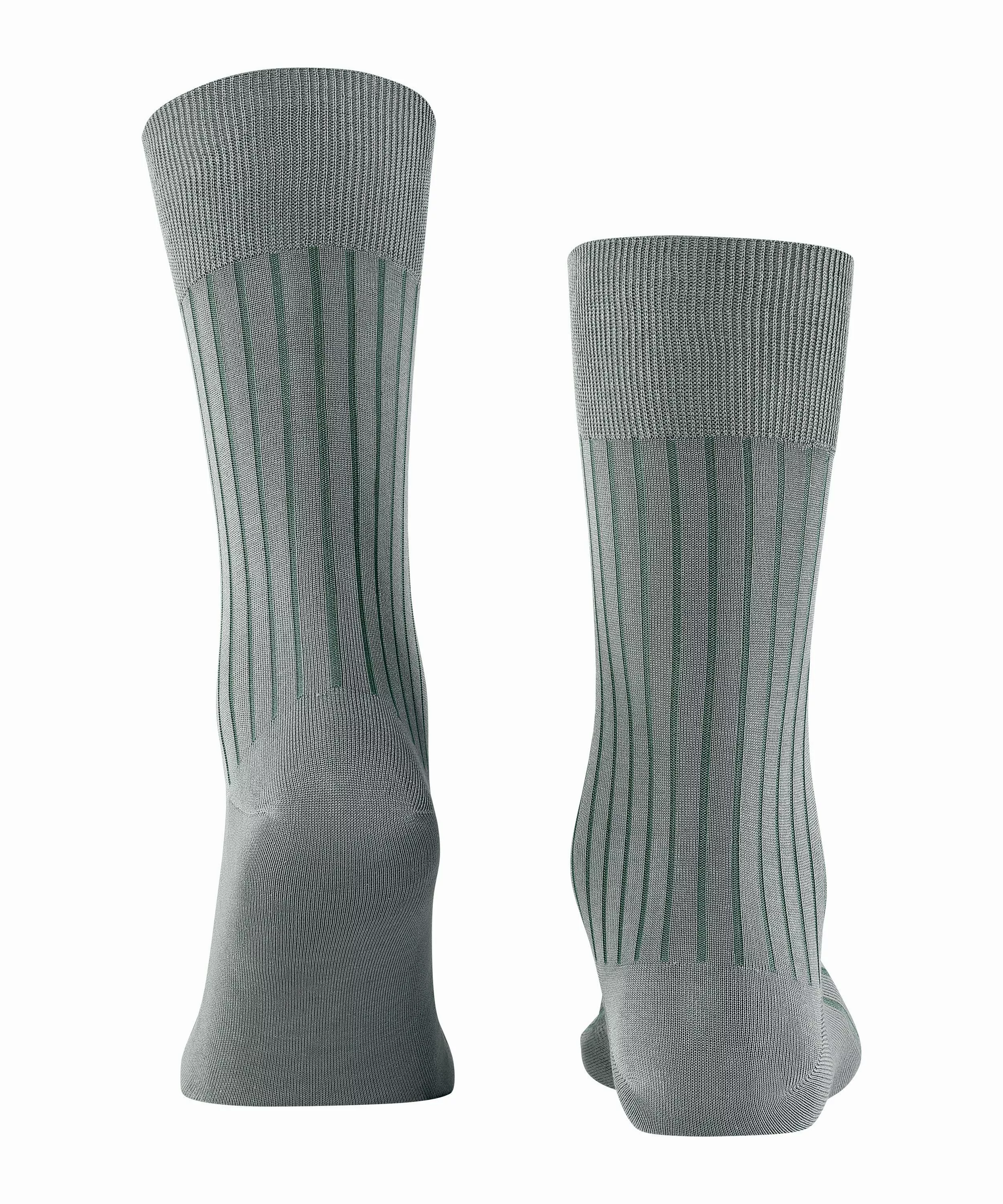 FALKE Shadow Herren Socken, 45-46, Grau, Rippe, Baumwolle, 14648-317606 günstig online kaufen