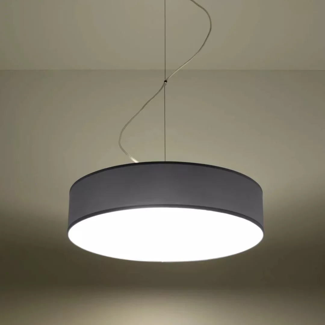 famlights | Pendelleuchte Annalena aus Kunststoff in Silber E27 3 x 60 W 45 günstig online kaufen