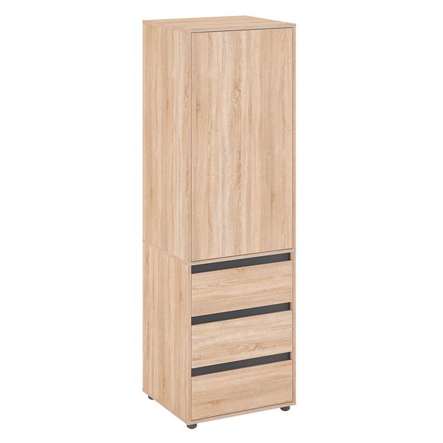 KOMTO Garderobenschrank CUBE 60-90 cm Mit Fächern Schubladen Kleiderschrank günstig online kaufen