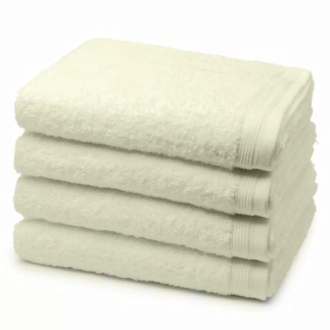 Möve 4 X Handtuch - im Set Superwuschel Handtücher creme günstig online kaufen