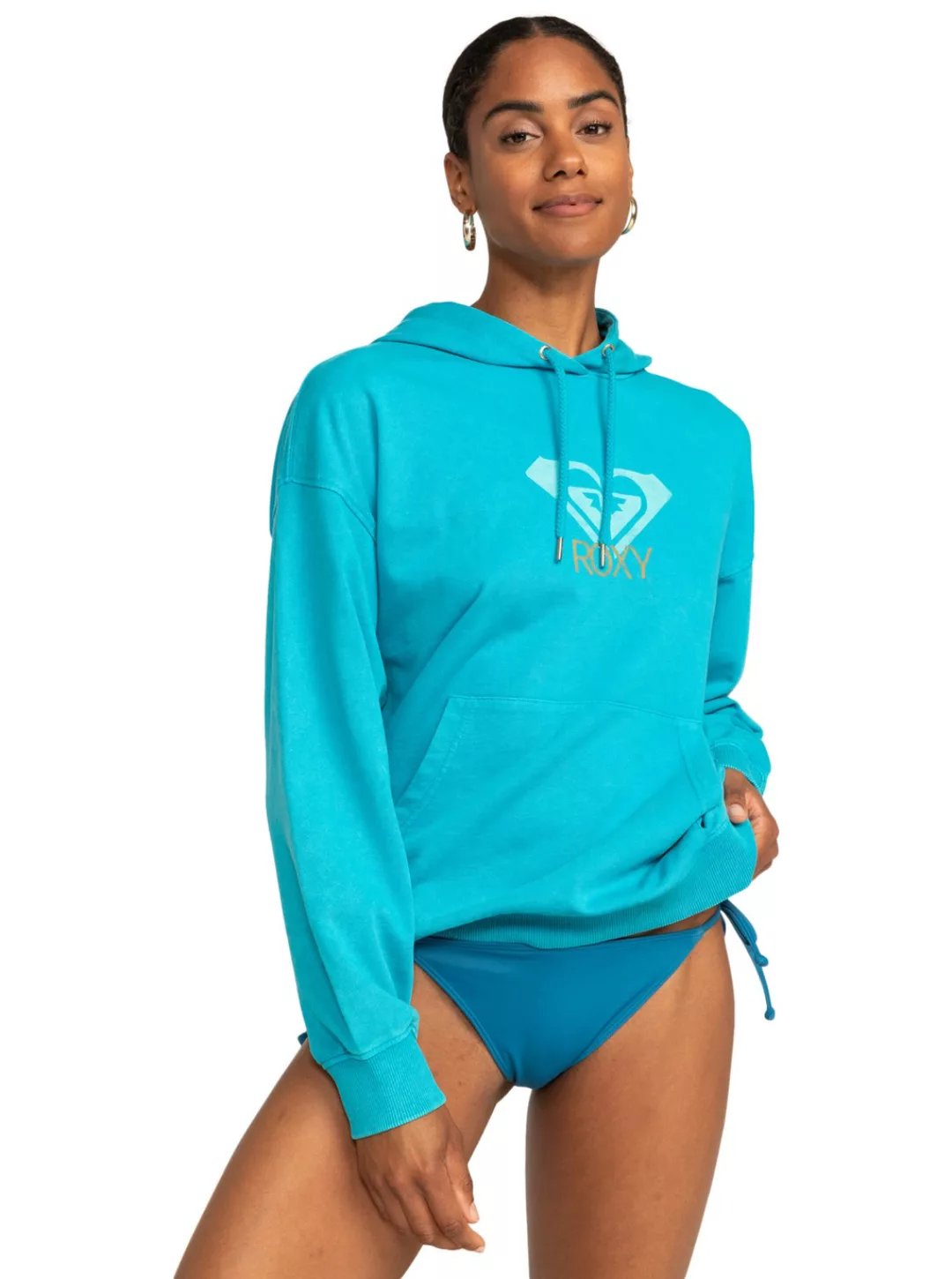 Roxy Kapuzensweatshirt "Roxy Life Warm Blue Hug" günstig online kaufen