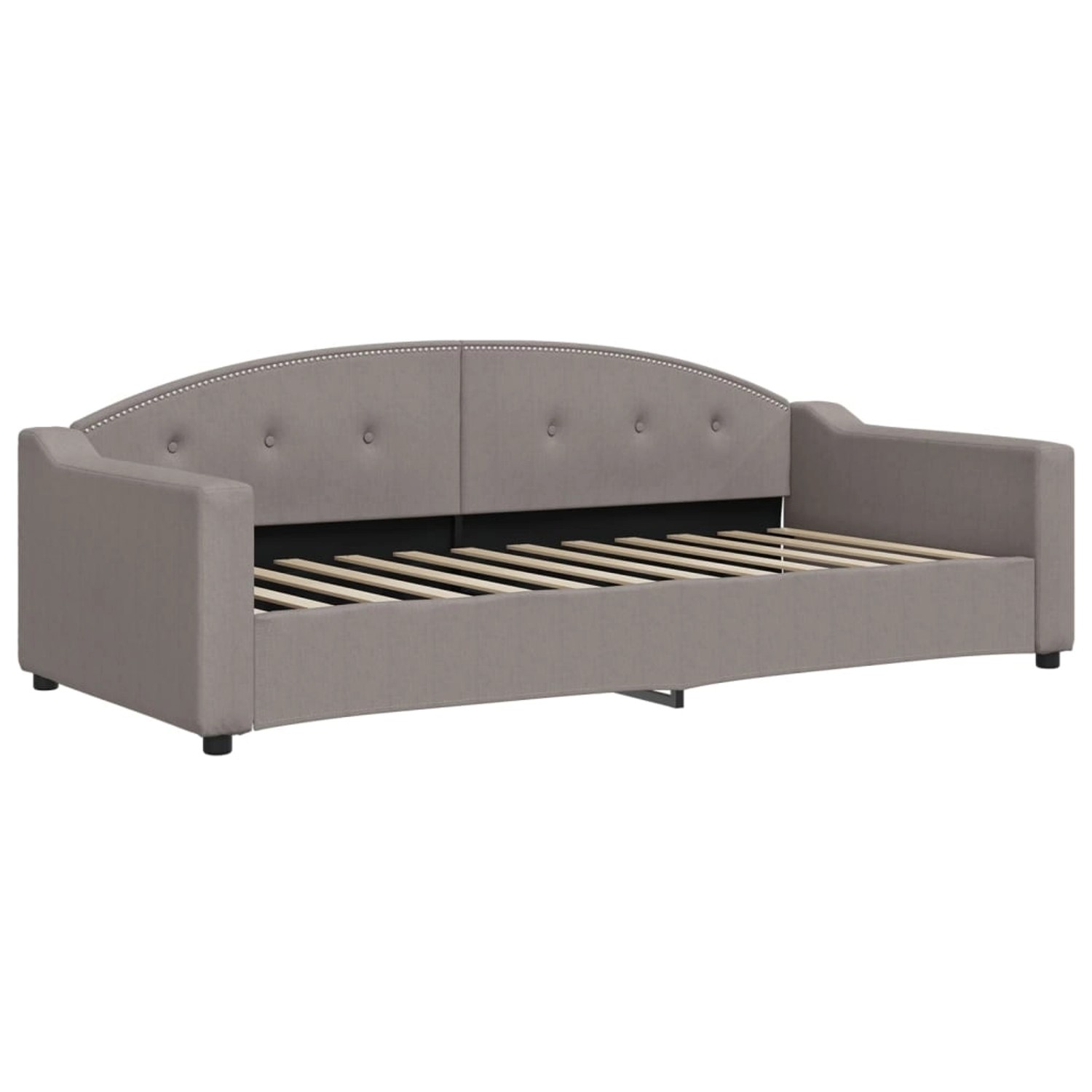 vidaXL Gästebett Tagesbett Taupe 90x200 cm Stoff Gästebett Schlafsofa Taupe günstig online kaufen