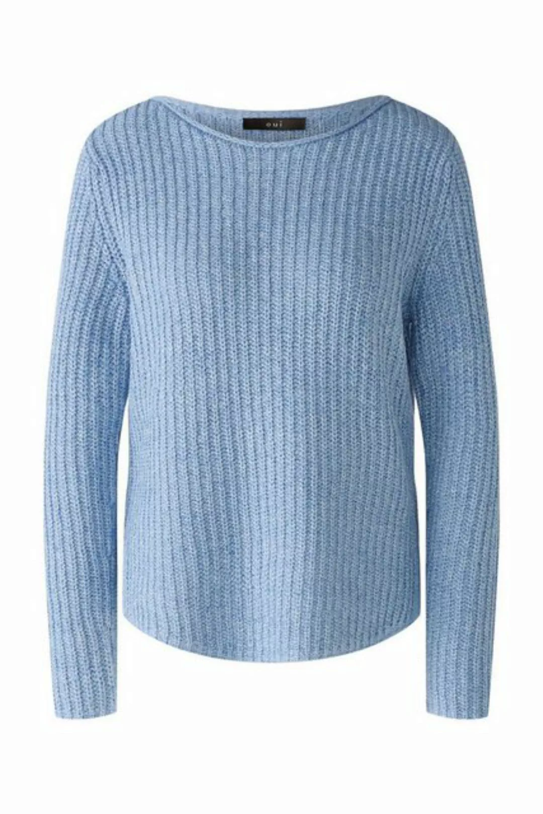 Oui Sweatshirt NAOLIN, lt blue white günstig online kaufen