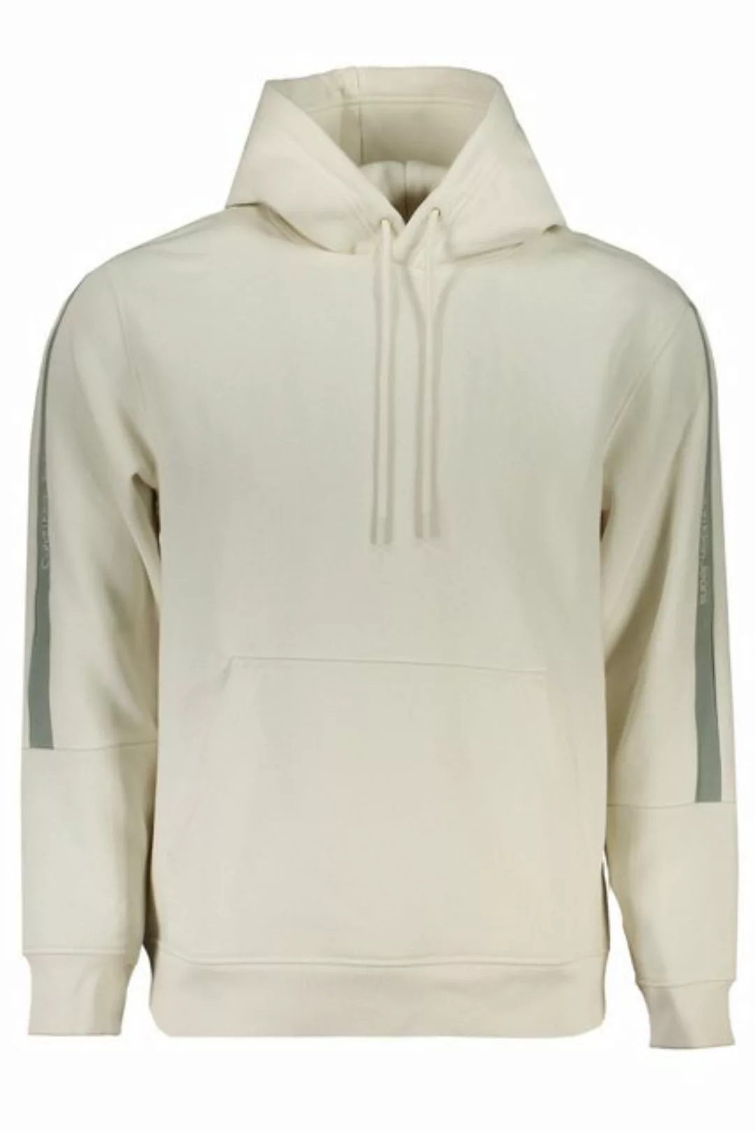 Calvin Klein Jeans Sweatshirt Weißer Herren Hoodie mit Fleece & Kängurutasc günstig online kaufen