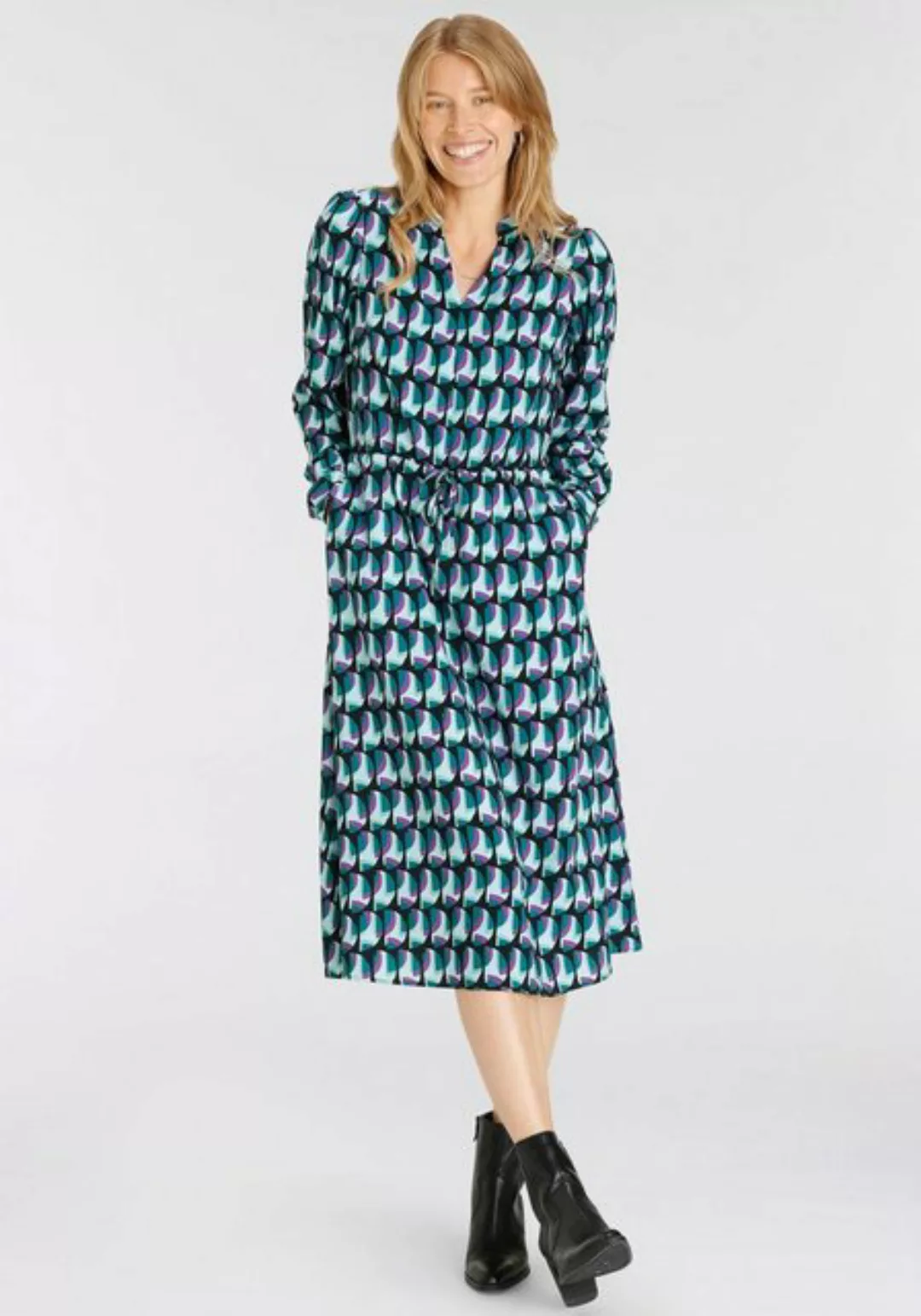 HECHTER PARIS Hemdblusenkleid mit elegantem Allover-Print günstig online kaufen
