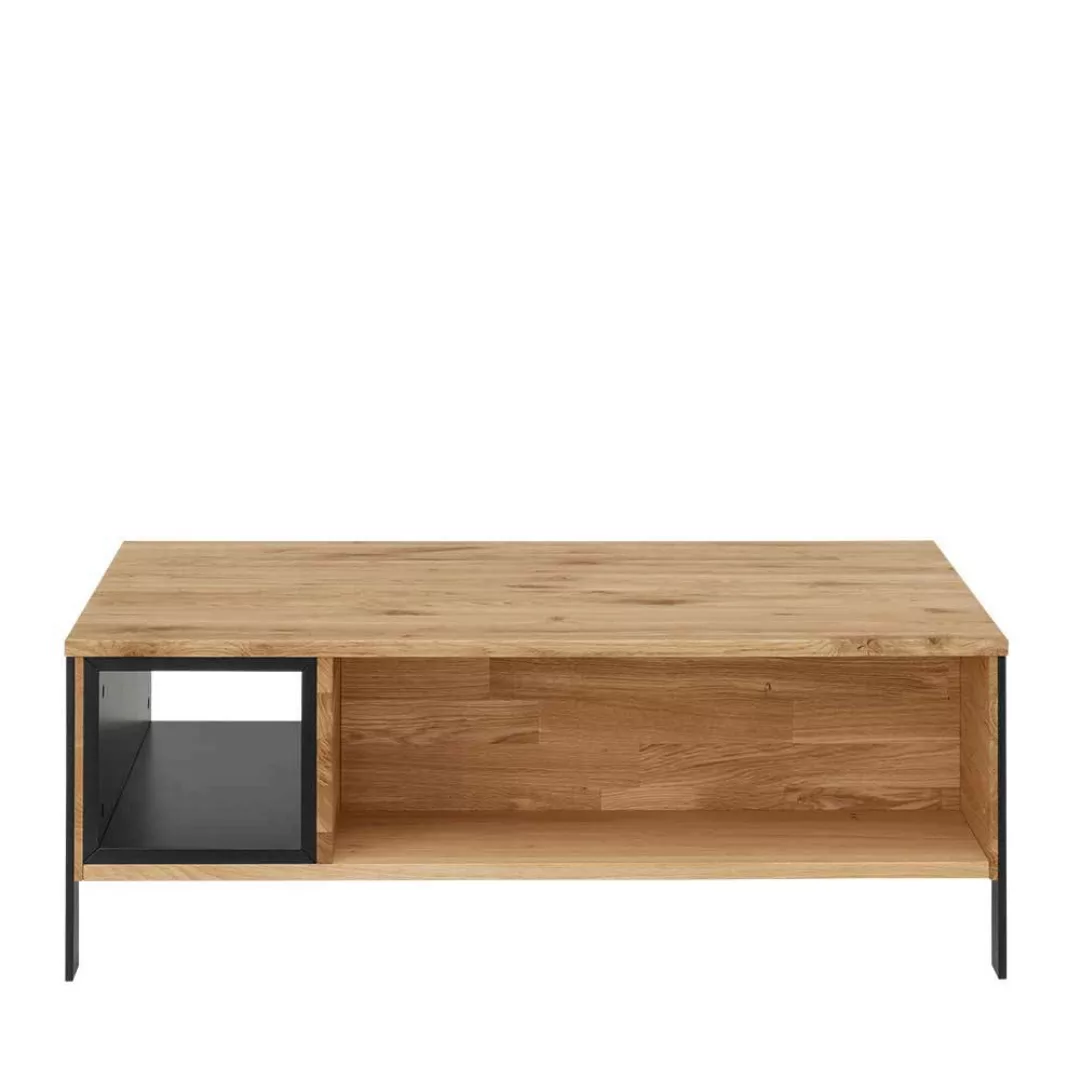 Massiver Wohnzimmer Tisch aus Wildeiche Massivholz 110 cm breit günstig online kaufen