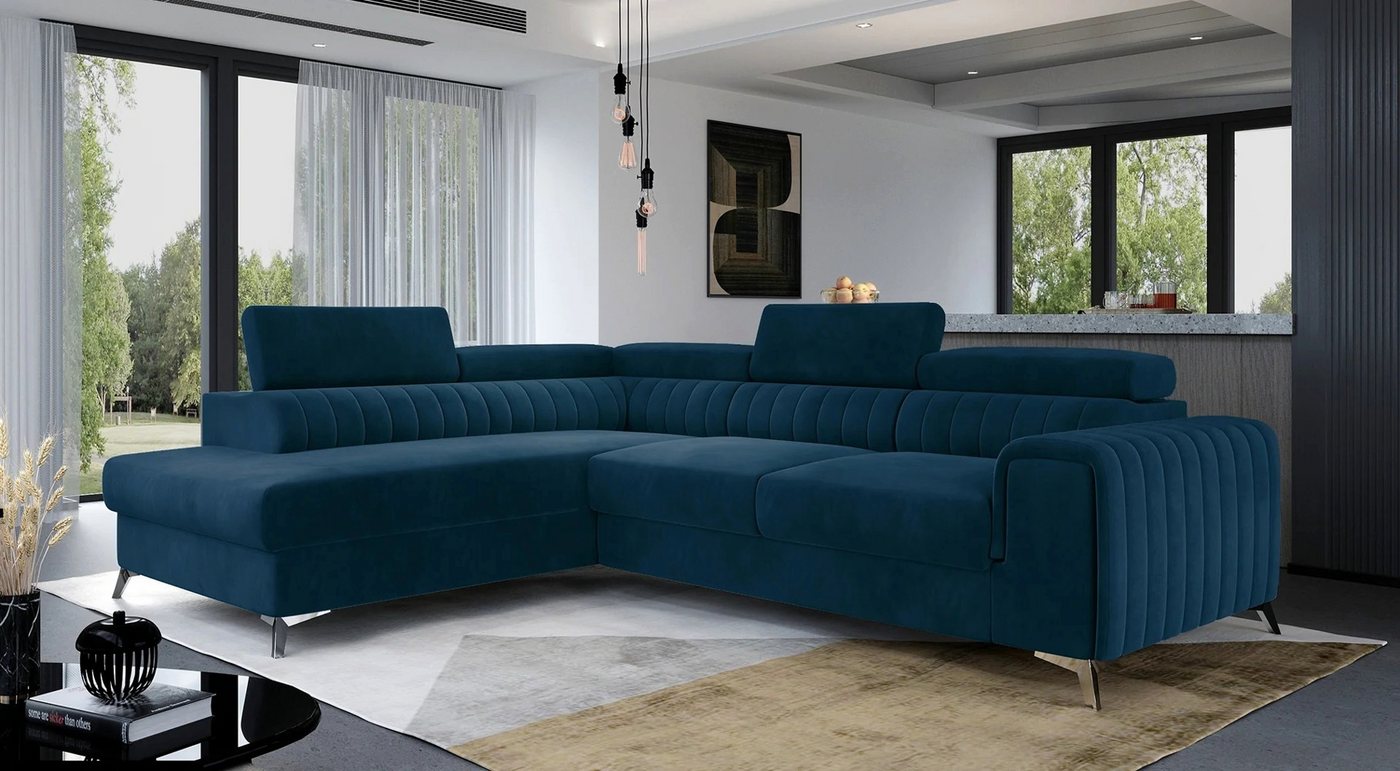 DB-Möbel Ecksofa "Lurence" Schlafsofa Wohnlandschaft Links Rechts Couch Bet günstig online kaufen