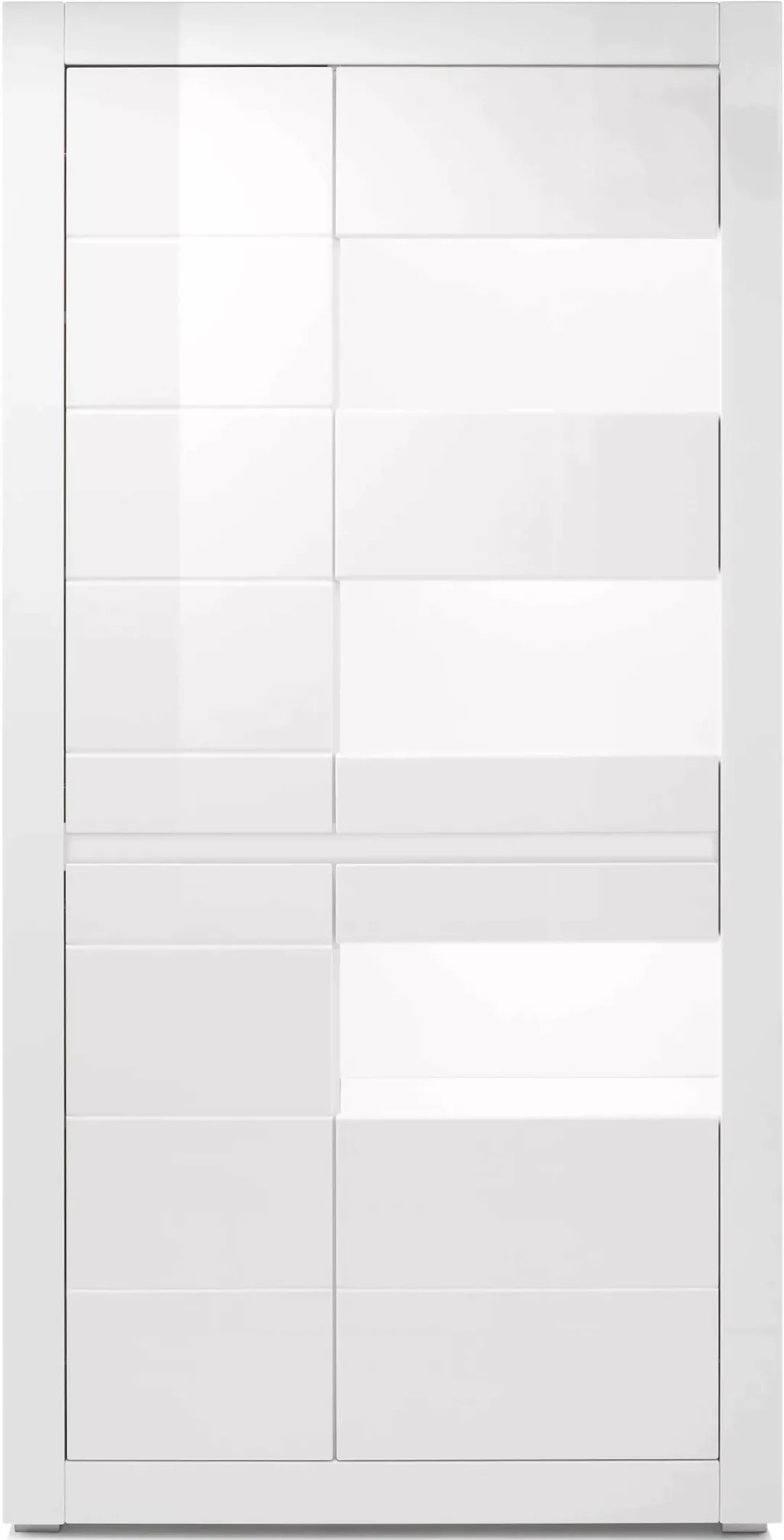 INOSIGN Vitrine "Carat", Höhe 198 cm, zwei Leisten angeliefert, 1 x grau, 1 günstig online kaufen