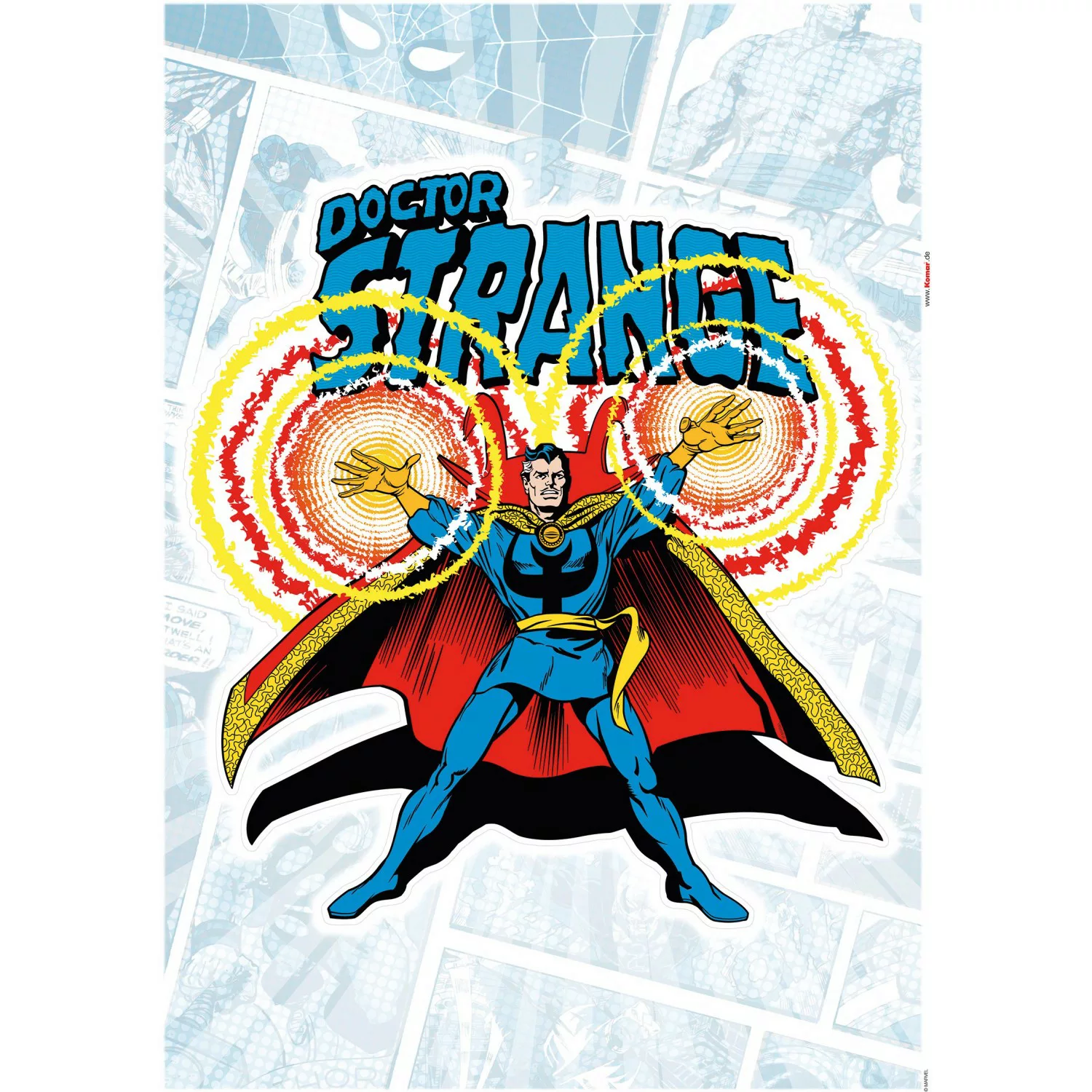 KOMAR Wandtattoo - Doctor Strange Comic Classic  - Größe 50 x 70 cm mehrfar günstig online kaufen
