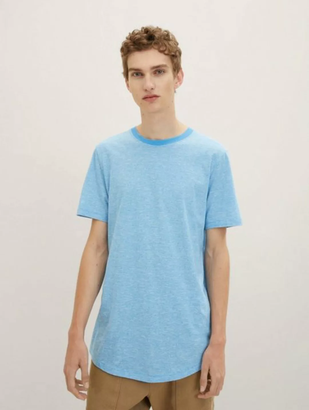 TOM TAILOR Denim T-Shirt mit dezentem Streifenmuster günstig online kaufen