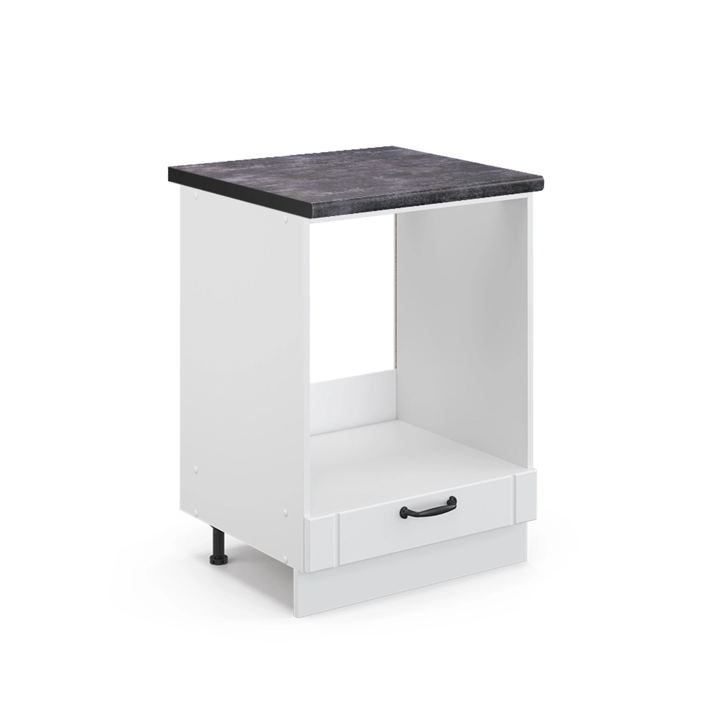 Vicco Herdumbauschrank Fame-Line Herdschrank Weiß Landhaus/Weiß 60 cm AP Ei günstig online kaufen