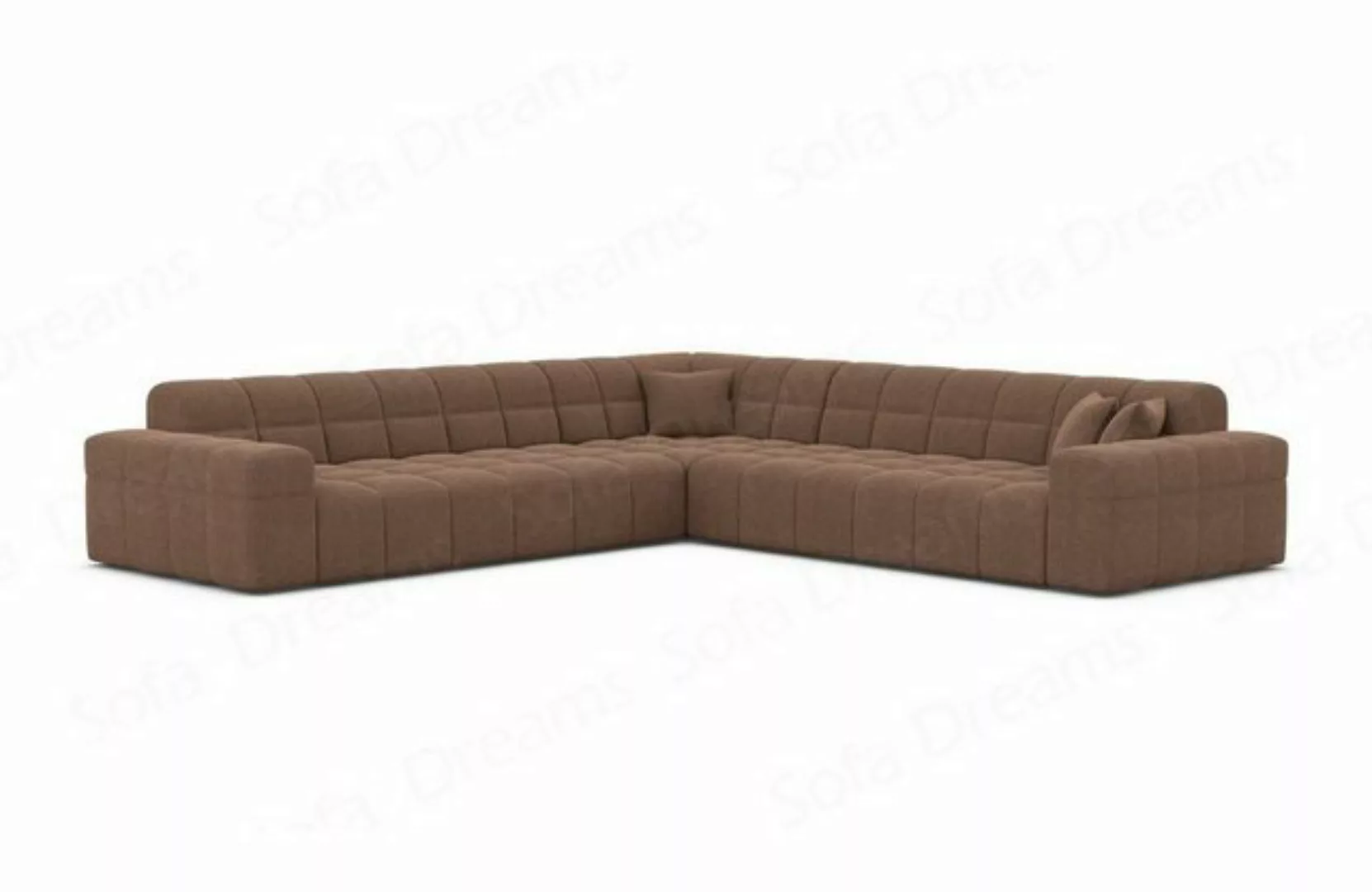 Sofa Dreams Ecksofa Stoff Polsterecksofa Modern Eckcouch Ibiza L Form Samts günstig online kaufen