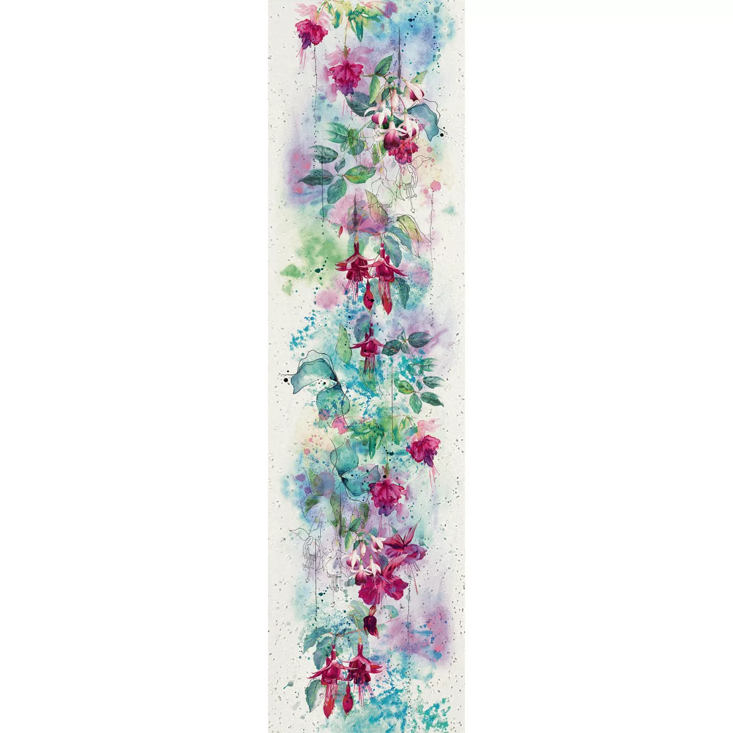 Marburg Vliestapete Blumenmotiv Crushed Modern 270 cm x 70 cm Weiß günstig online kaufen