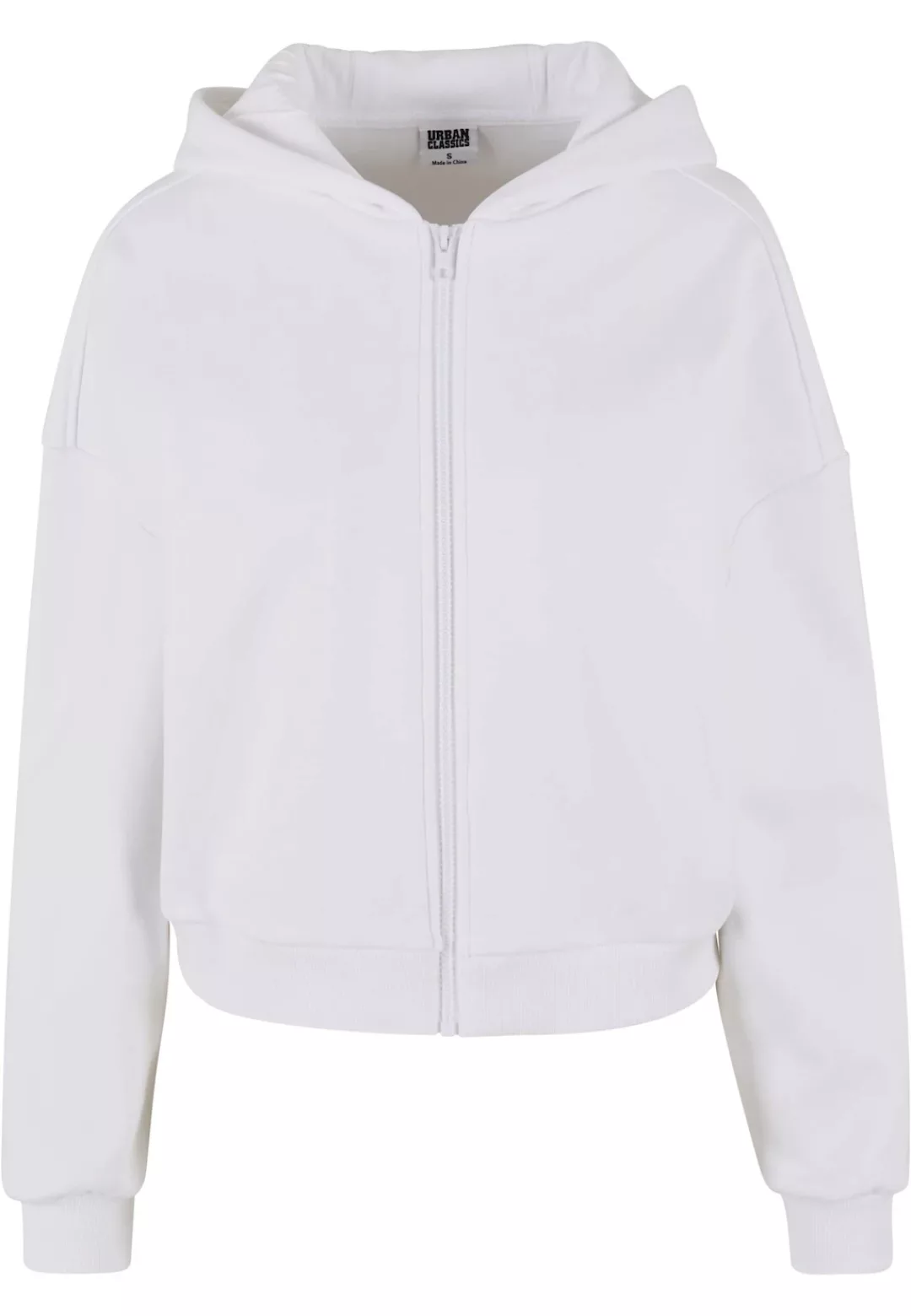 URBAN CLASSICS Sweatjacke "Urban Classics Damen Ladies Cozy Short Zip Hoody günstig online kaufen