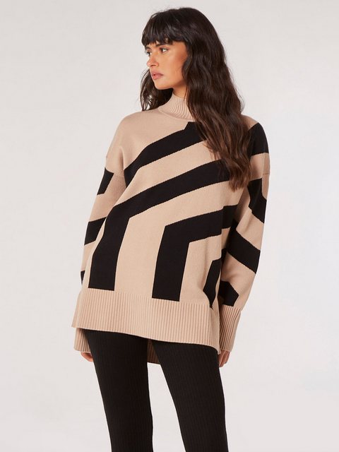 Apricot Strickpullover Oversized Pullover, (1-tlg) mit überschnittenen Schu günstig online kaufen