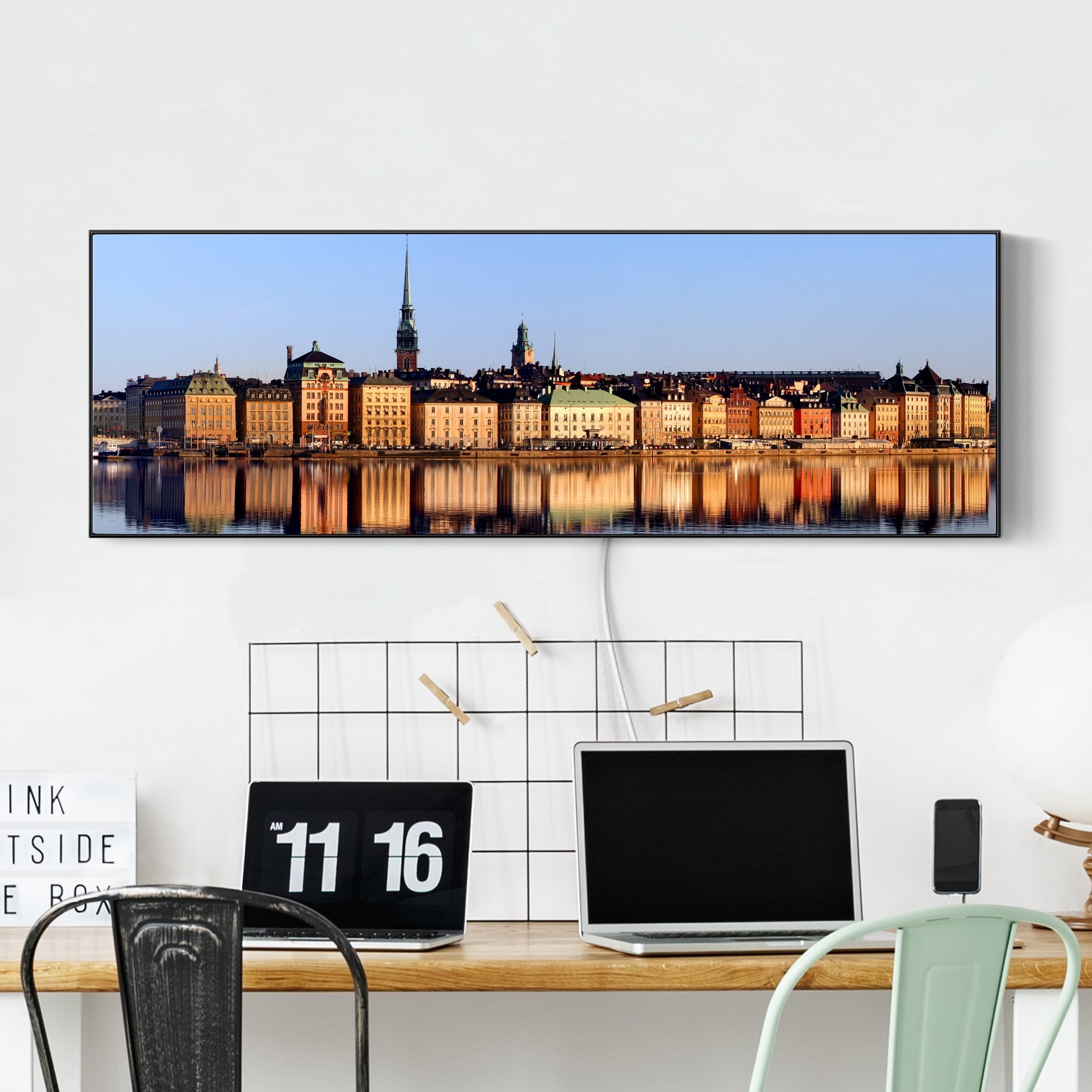 LED-Wechselbild Stockholm Skyline günstig online kaufen