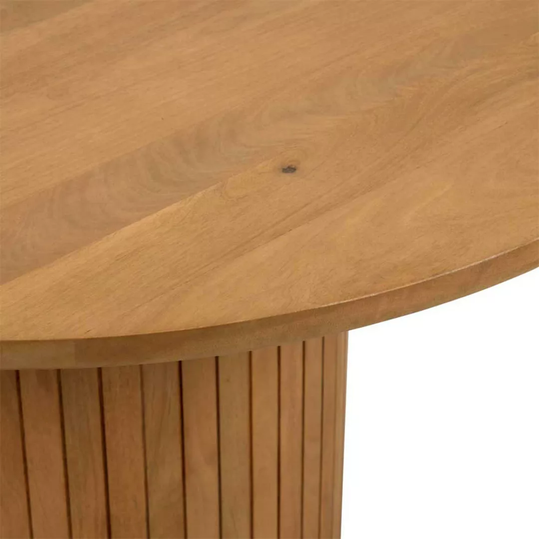 Skandi Esszimmertisch aus Mangobaum Massivholz 120 cm breit günstig online kaufen