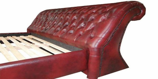 JVmoebel Bett Wasserbett Chesterfield Lederbett Bett Wasser Polster Doppel günstig online kaufen