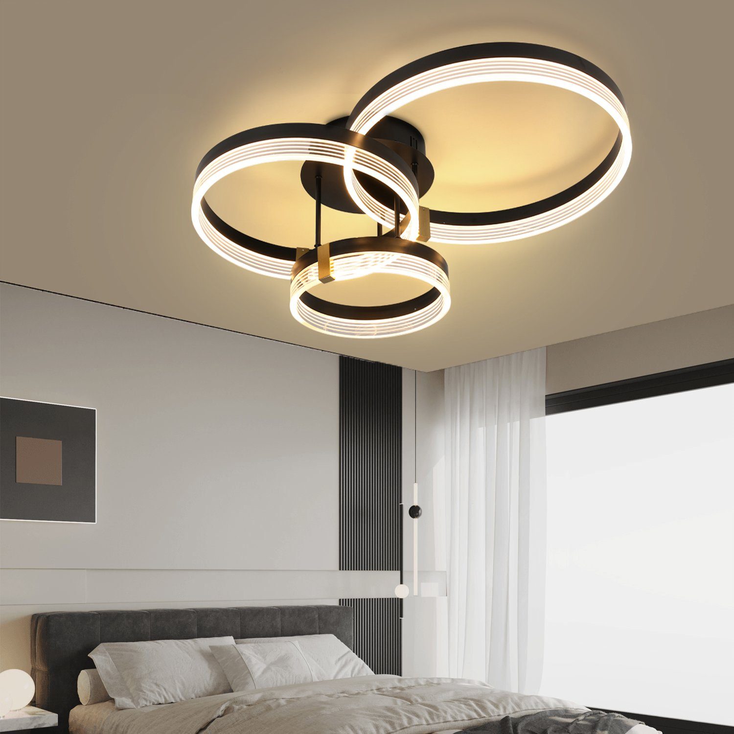 oyajia LED Deckenleuchte Metall Deckenlampe, Dimmbare günstig online kaufen