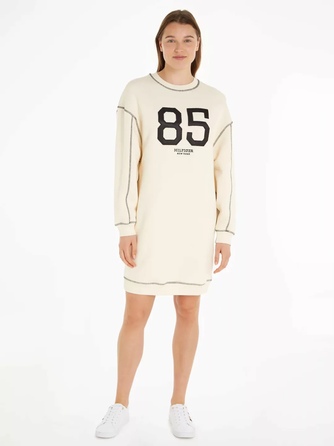 Tommy Hilfiger Sweatkleid "VARSITY 85 SWTSHIRT DRESS LS", mit Logoprägung günstig online kaufen
